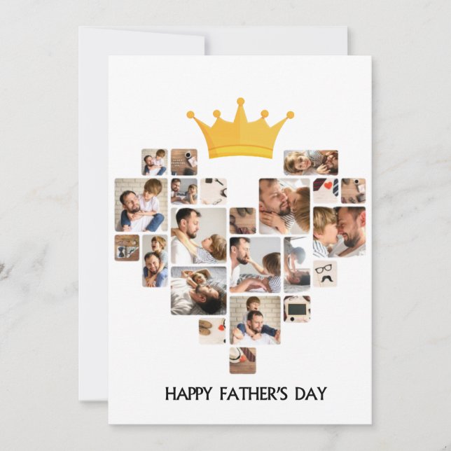 CARTE DE REMERCIEMENTS JOYEUSE JOURNÉE DU PÈRE (Devant)