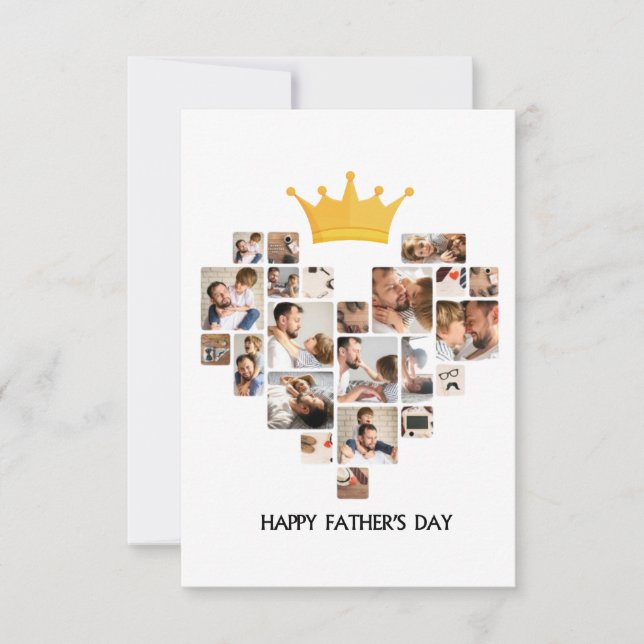 CARTE DE REMERCIEMENTS JOYEUSE JOURNÉE DU PÈRE (Devant)