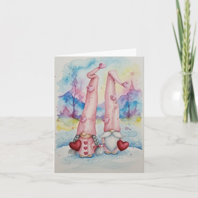Carte De Remerciements Joyeuse Saint-Valentin  (Devant)