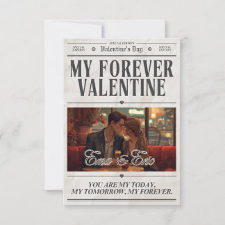 Carte De Remerciements Joyeuse Saint-Valentin Art mural romantique 