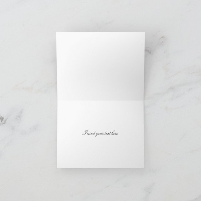 Carte De Remerciements Joyeuse Saint-Valentin Design Rose (Intérieur)