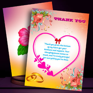 Carte De Remerciements Joyeux 25e anniversaire