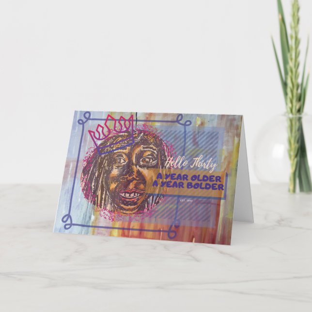 Carte De Remerciements Joyeux 30e anniversaire (Devant)