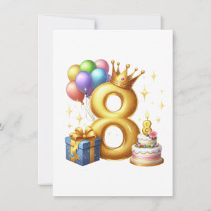 Carte De Remerciements Joyeux 8e Anniversaire