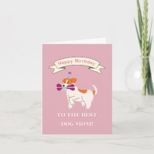 Carte De Remerciements Joyeux anniversaire à la Meilleure maman de chien!