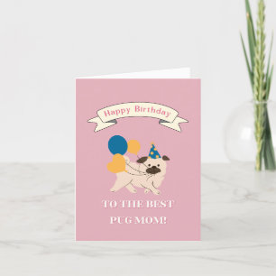 Carte De Remerciements Joyeux anniversaire à la Meilleure maman de chien!