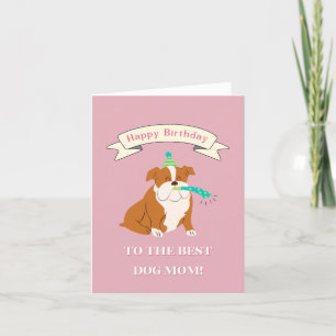Carte De Remerciements Joyeux anniversaire à la Meilleure maman de chien!