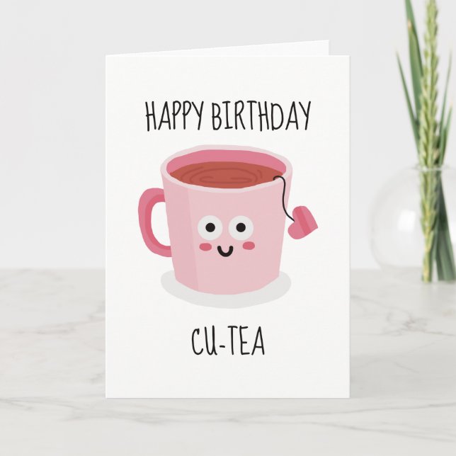 Carte De Remerciements Joyeux Anniversaire Cu-tea Funny Sarcastic Card (Devant)