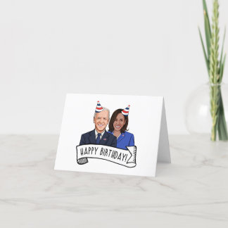 Carte De Remerciements Joyeux anniversaire de Joe et Kamala