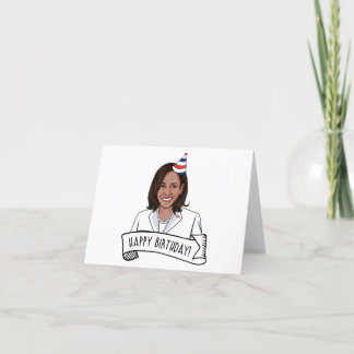 Carte De Remerciements Joyeux anniversaire de Kamala Harris