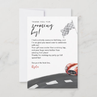 Carte De Remerciements Joyeux Anniversaire Démarrez Votre Moteur 