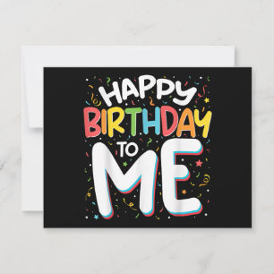 Carte De Remerciements Joyeux Anniversaire Pour Moi Drôle Anniversaire Fê