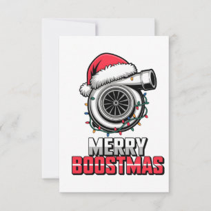Carte De Remerciements Joyeux Boostmas Boost amateur Santa Turbo Noël