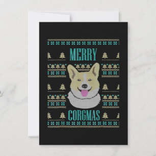 Carte De Remerciements Joyeux Corgmas de Noël