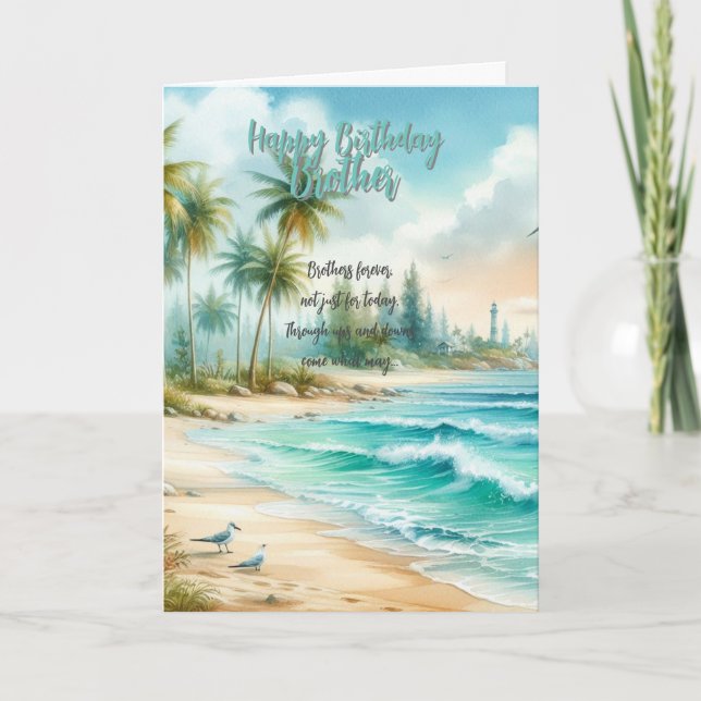 Carte De Remerciements Joyeux frère d'anniversaire (Devant)