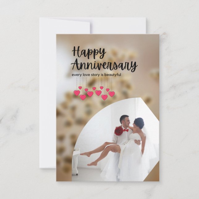 Carte De Remerciements Joyeux Jour de Mariage (Devant)