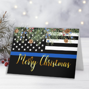 Carte De Remerciements Joyeux Noël à la police