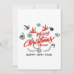Carte De Remerciements Joyeux Noël Bonne année
