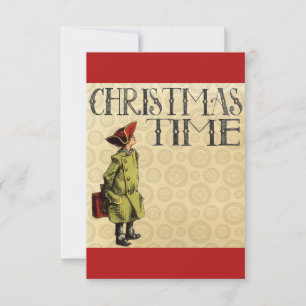 Carte De Remerciements Joyeux Noël colonial