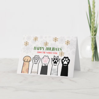 Carte De Remerciements Joyeux Noël de la part de toute la bande