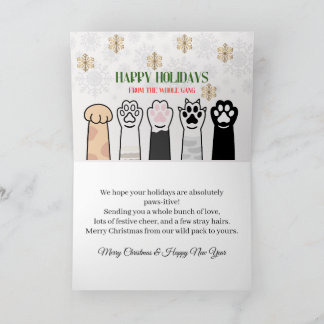 Carte De Remerciements Joyeux Noël de toute la bande