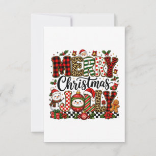 Carte De Remerciements Joyeux Noël gai