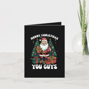 Carte De Remerciements Joyeux Noël les gars père Noël