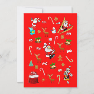 Carte De Remerciements Joyeux Noël Nice Naughty 25 décembre Noël