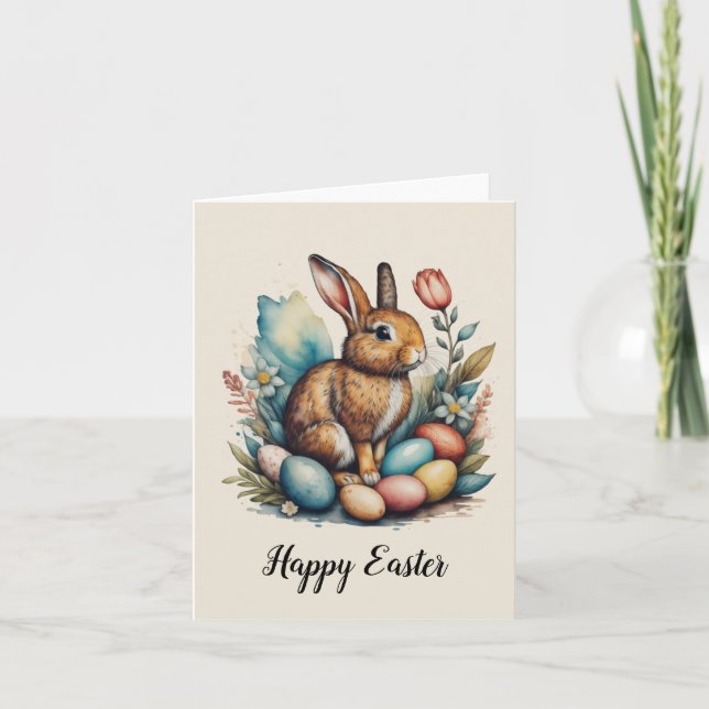 Carte De Remerciements Joyeux Pâques (Devant)