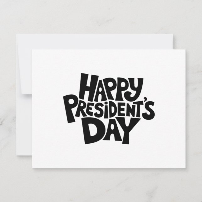 Carte De Remerciements Joyeux President's Day Classic (Devant)