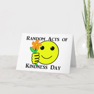 Carte De Remerciements Joyeux Random Acts of Kindness Day