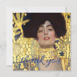 Carte De Remerciements Judith et la tête d'Holopherne par Gustav Klimt