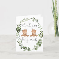 Jumeau Nounours vert eucalyptus