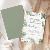Jungle Safari Giraffe Palms Baby shower Feuille