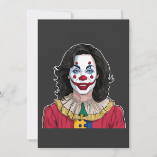 Carte De Remerciements Kamala Harris Éffrayant Halloween Clown Election 2