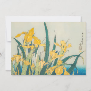 Carte De Remerciements Katsushika Hokusai - Grasshopper et Iris