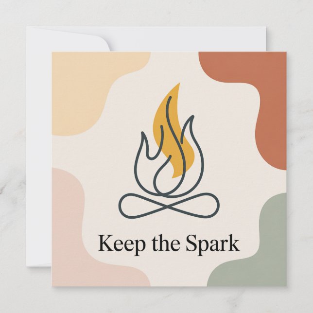 Carte De Remerciements Keep The Spark (Devant)