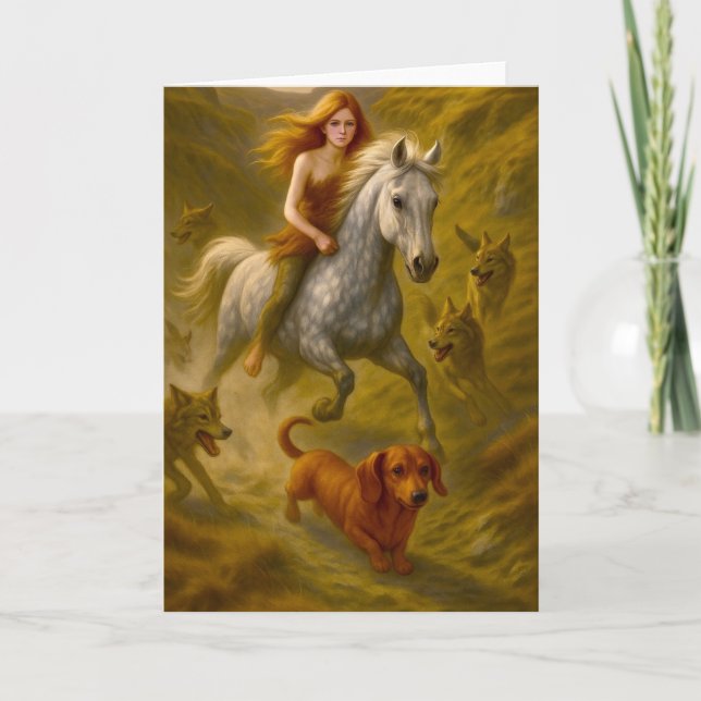 Carte De Remerciements Kermie, Nellie et Charlie dans les coulees (Devant)