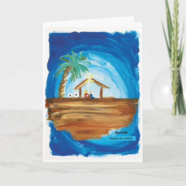 Carte De Remerciements KidsArt pour CHOC - Paix sur Terre (Devant)