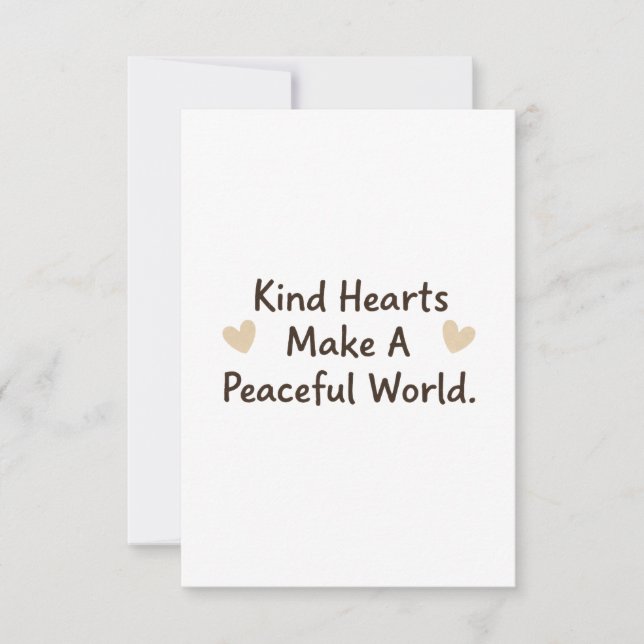 Carte De Remerciements Kind Hearts (Devant)