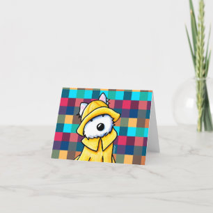 Carte De Remerciements KiniArt Raincoat Westie