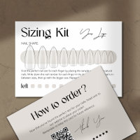Kit de dimensionnement Ongles Press-On Modernes