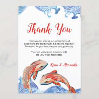 CARTE DE REMERCIEMENTS KOI