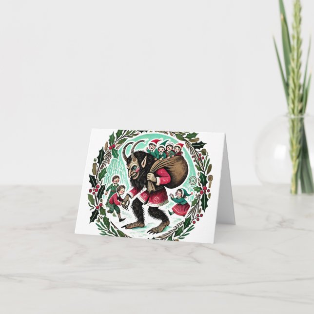 Carte De Remerciements Krampus Noël (Devant)