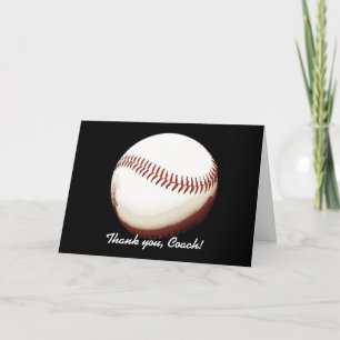 Carte De Remerciements La boule de base-ball vous remercient de donner