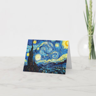 Carte De Remerciements La célèbre peinture de Van Gogh, Nuit étoilée