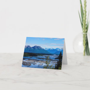 Carte De Remerciements La chaîne de montagnes de Denali