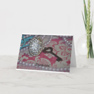 Carte De Remerciements La clé de mes produits cardiaques