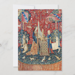 Carte De Remerciements La Dame et la licorne, Audition