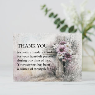 Carte De Remerciements La Fleur de la Grâce